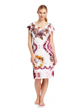 Louis Feraud Hot Hibiscus Dress